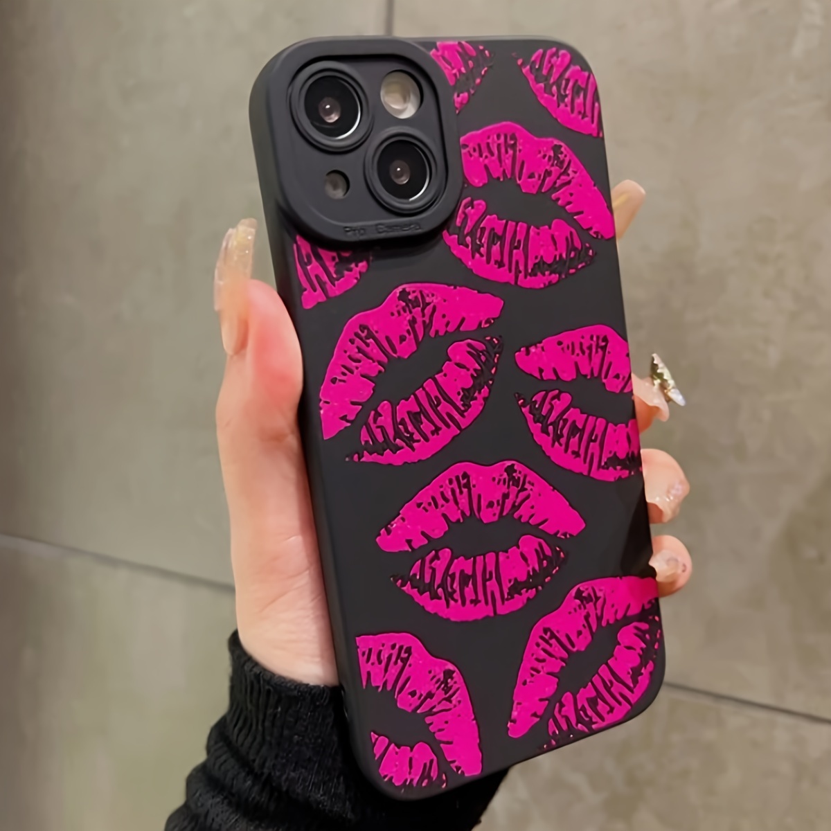 Casing Mewah Motif Bibir Merah - Samsung Galaxy A55 ulasan dan harga
