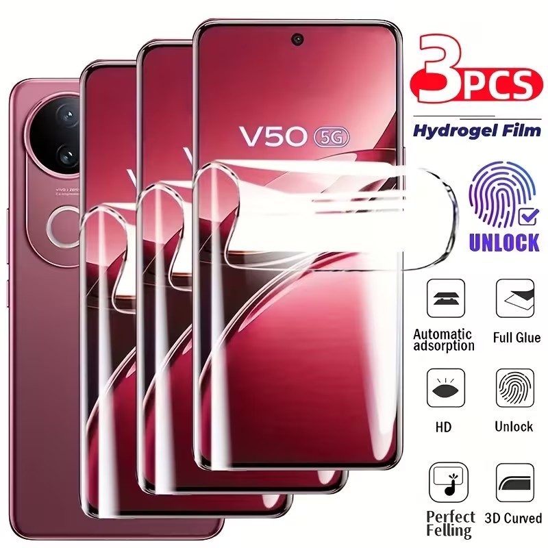 3Pcs Film Hidrogel Untuk Vivo  - Vivo V40 ulasan dan harga